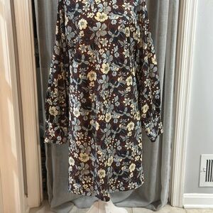 Chic Floral Long Sleeve Dress